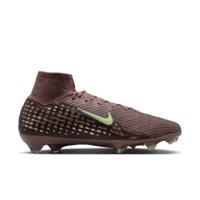 Nike Zoom Mercurial Superfly 10 Mbappé Elite Gras Voetbalschoenen (FG) Bruin Neongeel Zilver