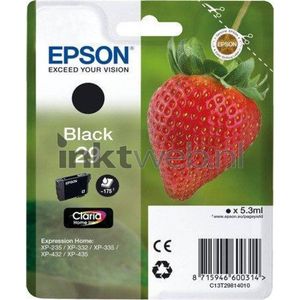 Epson Strawberry 29 K inktcartridge 1 stuk(s) Origineel Normaal rendement Zwart