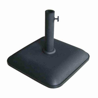 Marbueno Base Umbrella Vierkant Cement 45X45X7,3 cm 25KG Zwart Tuin, Zwembad, Terras