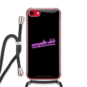 Vice Black: iPhone SE 2020 Transparant Hoesje met koord