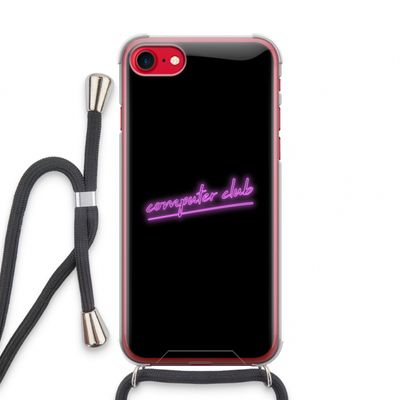 Vice Black: iPhone SE 2020 Transparant Hoesje met koord
