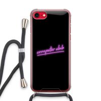 Vice Black: iPhone SE 2020 Transparant Hoesje met koord Vice Black: iPhone SE 2020 Transparant Hoesje met koord