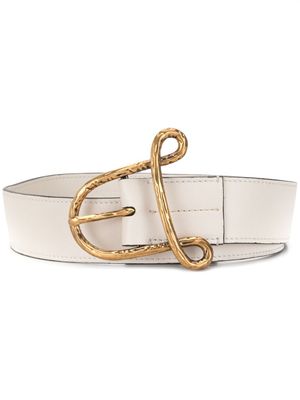 Altuzarra ceinture à boucle structurée - Blanc