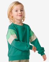 HEMA Kindersweater Met Kleurblokken Groen (groen) - thumbnail
