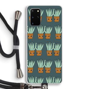 Sansevieria: Samsung Galaxy S20 Plus Transparant Hoesje met koord