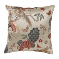 Kussen jacquard - beige - 45x45 cm
