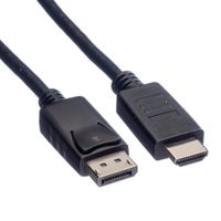 ROLINE GREEN DisplayPort Kabel DP - HDMI, M/M, zwart, 1 m - thumbnail