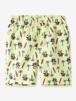Zwemshort voor jongens met print van NAME IT lichtgroen