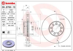 Brembo Remschijven 09.9762.10