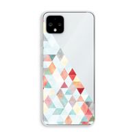 Gekleurde driehoekjes pastel: Pixel 4 XL Transparant Hoesje