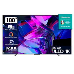 Hisense U7KQ 100U7KQ tv 2,54 m (100") 4K Ultra HD Smart TV Wifi Zwart 500 cd/m²