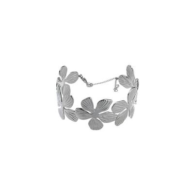 Day&Eve Armband Big Flowers Bangle | Zilver
