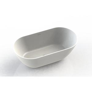 Arcqua Cusco vrijstaand ligbad 165x83x55cm cast marble Mat Wit BAD117408