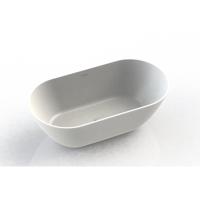 Arcqua Cusco vrijstaand ligbad 165x83x55cm cast marble Mat Wit BAD117408