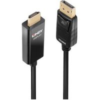 Lindy 40928 video kabel adapter 5 m DisplayPort HDMI Type A (Standaard) Zwart - thumbnail