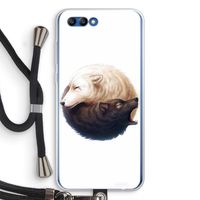 Yin Yang Wolves: Honor 10 Transparant Hoesje met koord