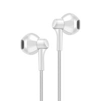 PTM P7 stereo Bass koptelefoon hoofdtelefoon met microfoon Wired gaming headset voor telefoons Samsung Xiaomi iPhone Apple ear Phone (wit)