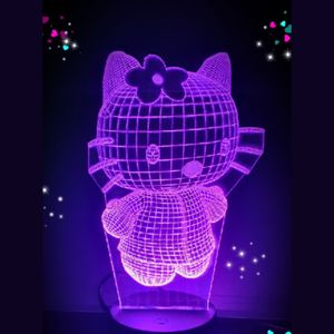 3D LED LAMP - HELLO KITTY