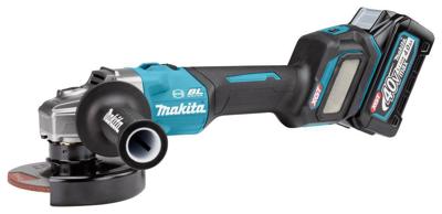 Makita GA023GM201 Accu Haakse Slijper 125mm AWS-Ready XGT 40V Max 4.0Ah in Mbox