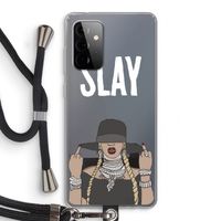 Slay All Day: Samsung Galaxy A72 5G Transparant Hoesje met koord