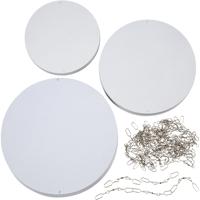 Creativ Company Mobielen blanco, d 12+15+18 cm, 300 gr, 20 set/ 1 doos
