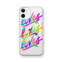 Loves: iPhone 12 Transparant Hoesje