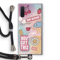 Positivity: Samsung Galaxy Note 10 Transparant Hoesje met koord