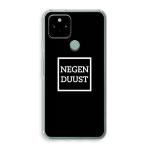 Negenduust black: Google Pixel 5 Transparant Hoesje