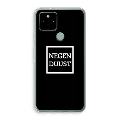 Negenduust black: Google Pixel 5 Transparant Hoesje