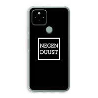 Negenduust black: Google Pixel 5 Transparant Hoesje