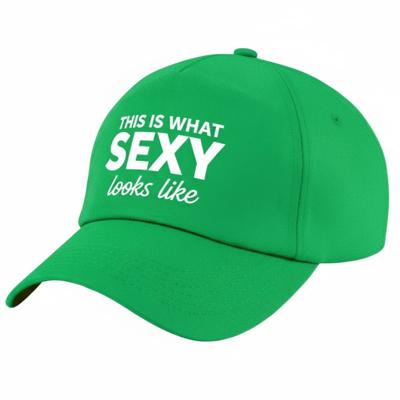 Baseball cap / petje Foute Party - this is what sexy looks like - groen - themafeest