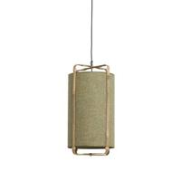 Light&living Hanglamp Ø32x60 cm SENDAI groen+bamboe naturel