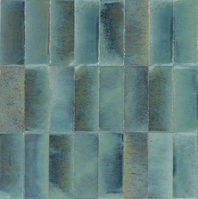 Ragno Gleeze R8HA Wandtegel 075X200 Turchese 10mm Glans