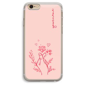 Giving Flowers: iPhone 6 Plus / 6S Plus Transparant Hoesje