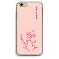 Giving Flowers: iPhone 6 Plus / 6S Plus Transparant Hoesje