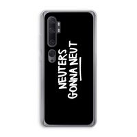 Neuters (zwart): Xiaomi Mi Note 10 Transparant Hoesje