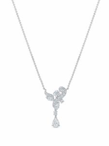 De Beers Jewellers collier Adonis Rose en or blanc 18ct à pendentif à diamants - Argent