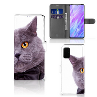 Samsung Galaxy S20 Plus Telefoonhoesje met Pasjes Kat - thumbnail