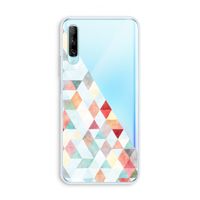 Gekleurde driehoekjes pastel: Huawei P Smart Pro Transparant Hoesje