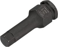 HAZET Krachtdopsleutelbit 985S-14LG · 1/2 inch (12,5 mm) vierkant hol · Binnen-zeskant-profiel · SW 14 mm