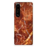 Sony Xperia 1 III | TPU | Siliconen hoesje | Marmer Bruin