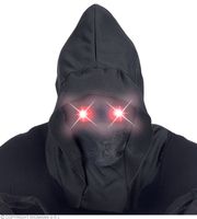 Gezichtsmasker Met Kap En Lichtgevende Rode Ogen