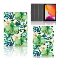 iPad 10.2 2019 | iPad 10.2 2020 | 10.2 2021 Tablet Cover Orchidee Groen iPad 10.2 2019 | iPad 10.2 2020 | 10.2 2021 Tablet Cover Orchidee Groen