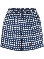 Kiton short en isoie - Bleu - thumbnail