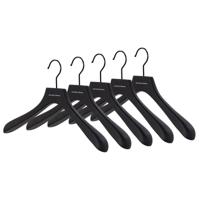 Spinder Design Lotus kledinghangers (set van 5 stuks) - zwart