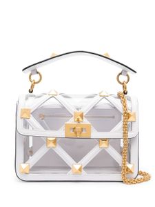 Valentino Garavani sac porté épaule Roman Stud - Blanc