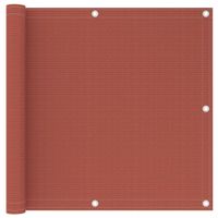 VidaXL Balkonscherm 90x300 cm hdpe terracottakleurig VidaXL Balkonscherm 90x300 cm hdpe terracottakleurig