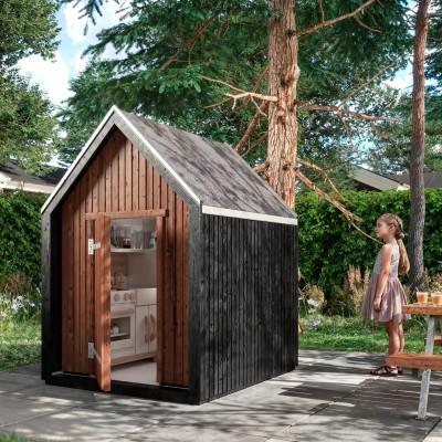 Modern Houten Speelhuisje - 124 x 144 CM