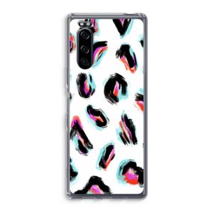 Cheetah color: Sony Xperia 5 Transparant Hoesje