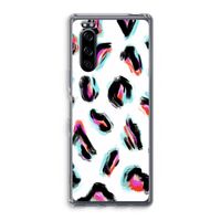 Cheetah color: Sony Xperia 5 Transparant Hoesje